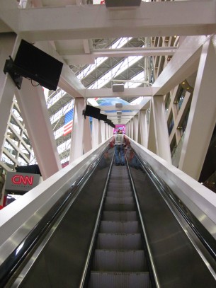 The tour begins with a ride up the world's longest escalator